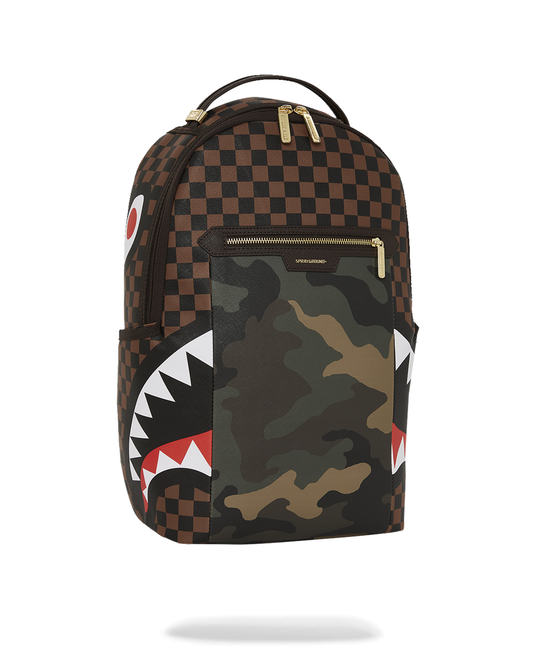 Limited Edition EXTERIOR GOLD ZIP POCKET SHARKS IN PARIS BACKPACK DLXV