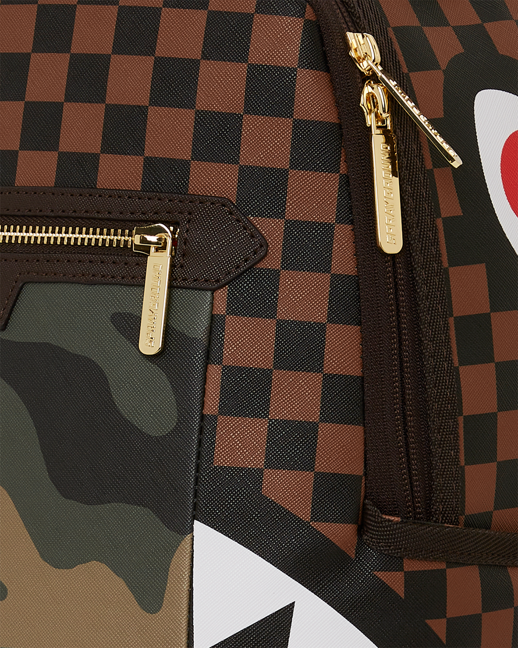 Limited Edition EXTERIOR GOLD ZIP POCKET SHARKS IN PARIS BACKPACK DLXV