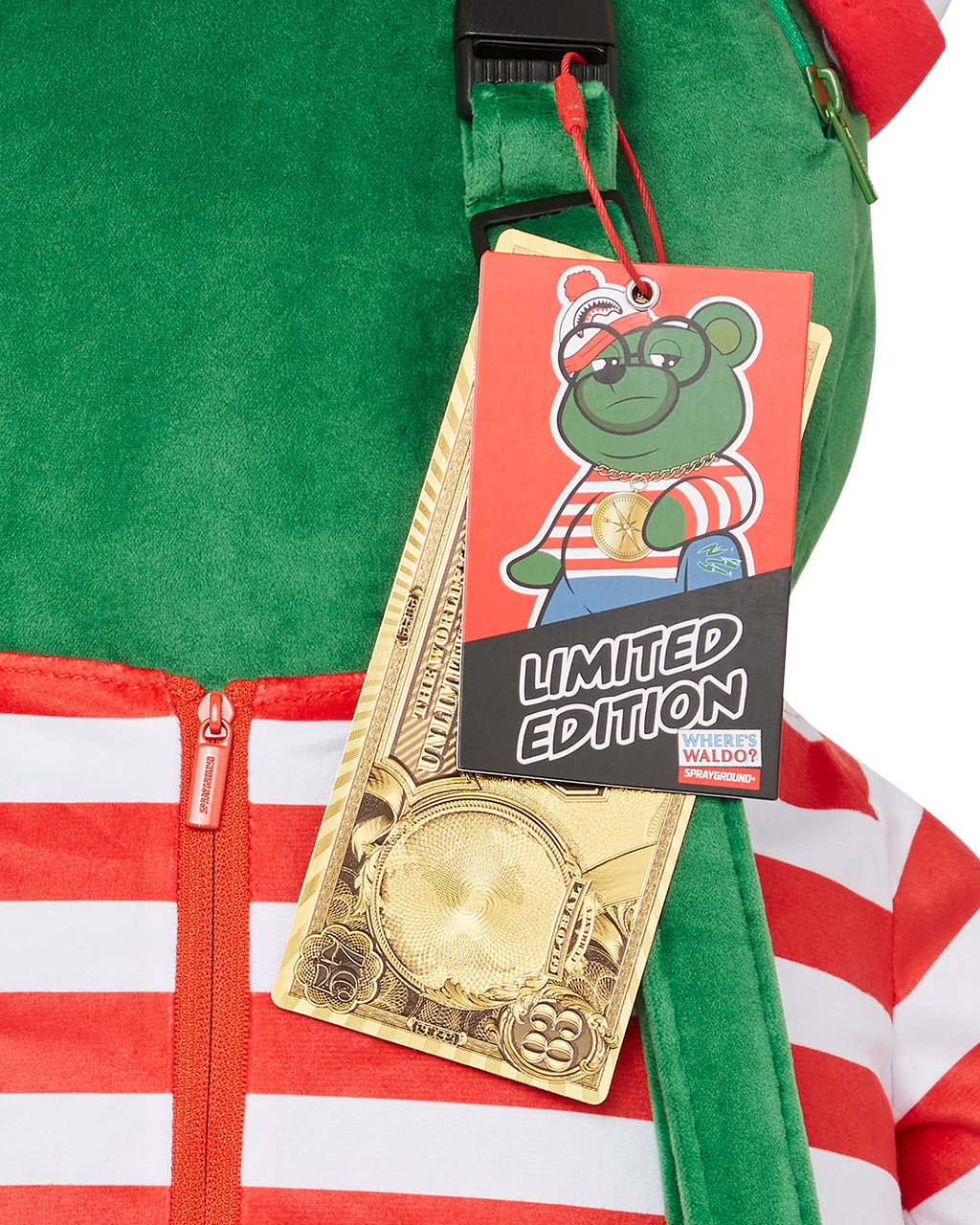 Limited Edition WHERES WALDO MONEYBEAR TEDDYBEAR BACKPACK