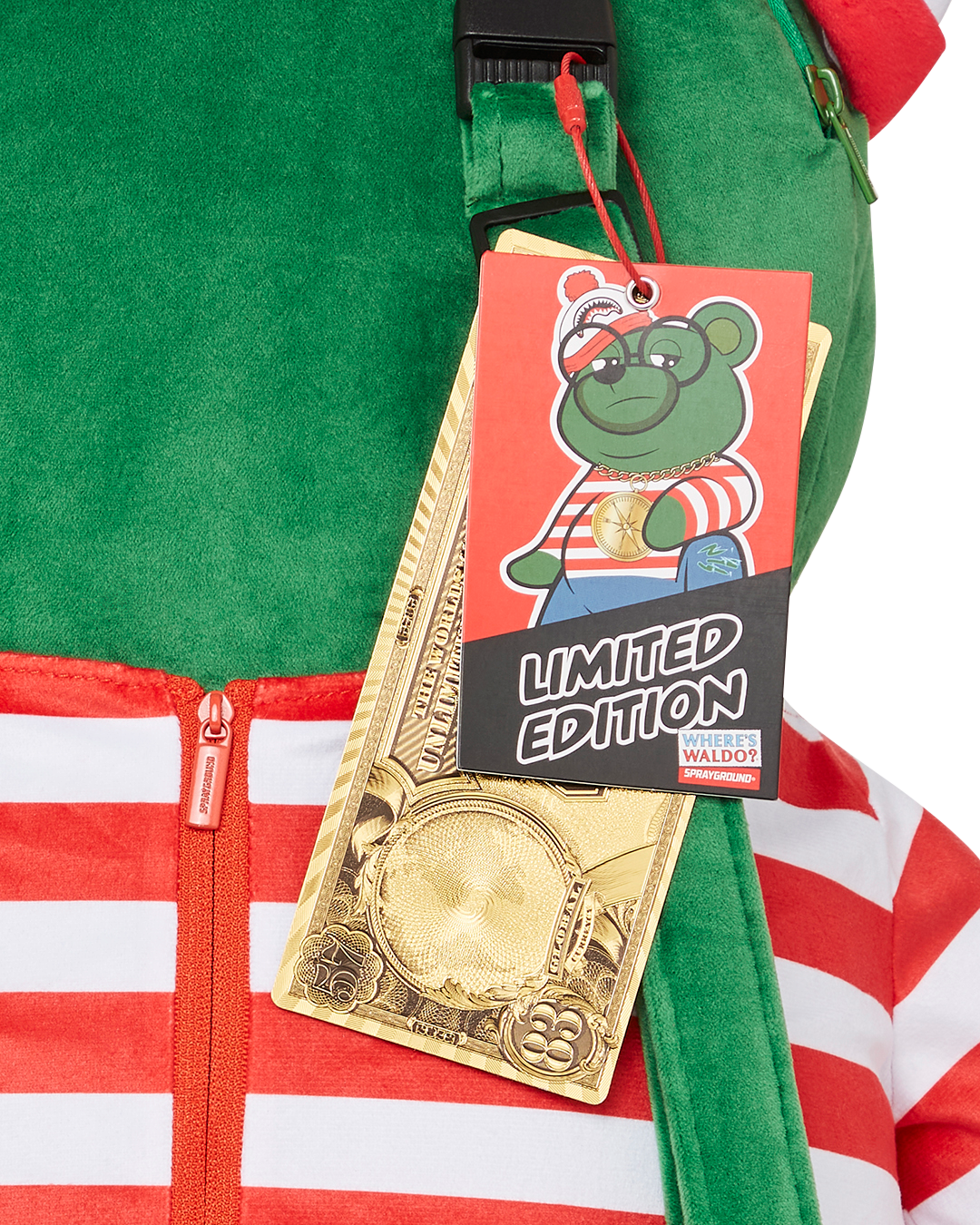 Limited Edition WHERES WALDO MONEYBEAR TEDDYBEAR BACKPACK