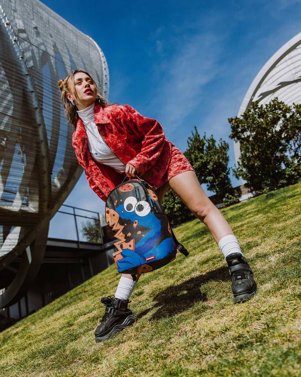 Limited Edition COOKIE MONSTER COOKIE SHARKBITE BACKPACK DLXV