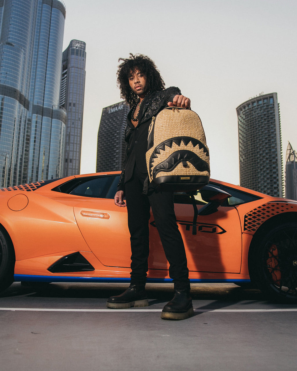 Limited Edition RAFFIA PALM BACKPACK