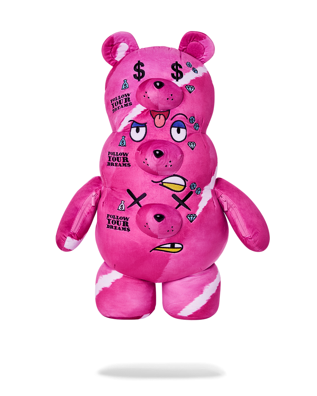 Limited Edition THE 3 HEADED BEAR PLUSH TEDDYBEAR BACKPACK