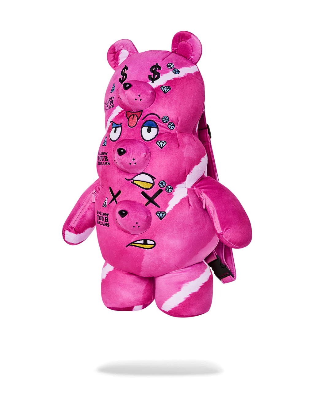 Limited Edition THE 3 HEADED BEAR PLUSH TEDDYBEAR BACKPACK