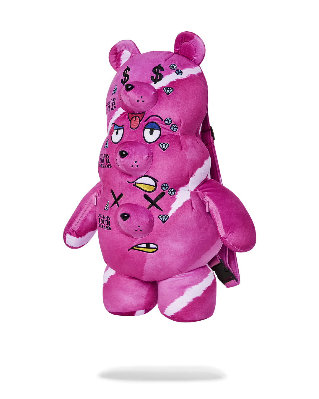 Limited Edition THE 3 HEADED BEAR PLUSH TEDDYBEAR BACKPACK