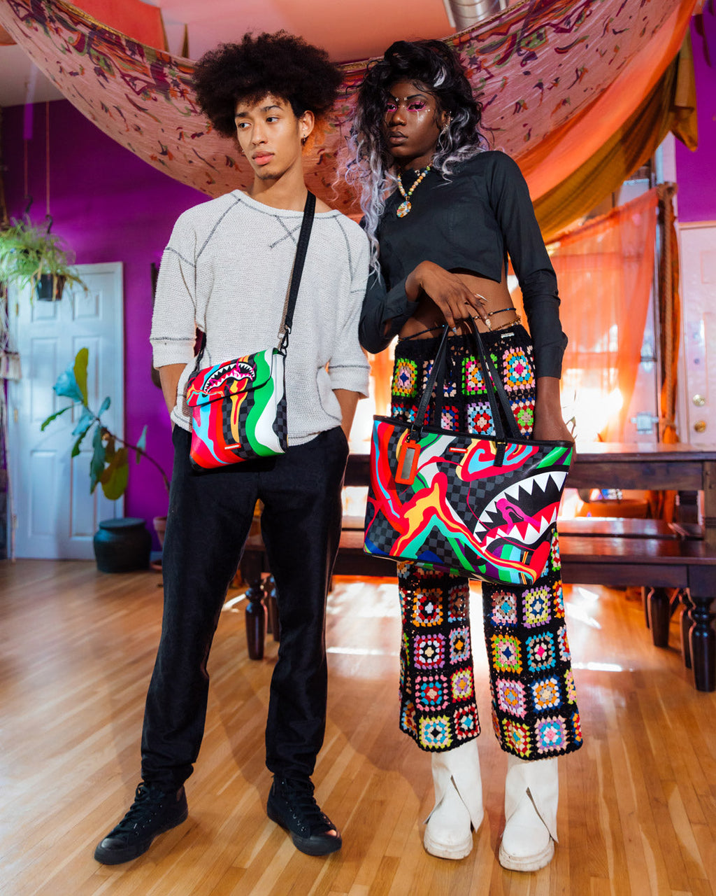 Limited Edition TRIPPY TAFFY LARGE SLING CROSSBODY