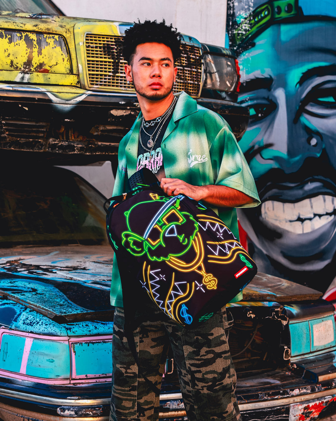 Limited Edition MONEY BEAR CITY LIGHTS BACKPACK