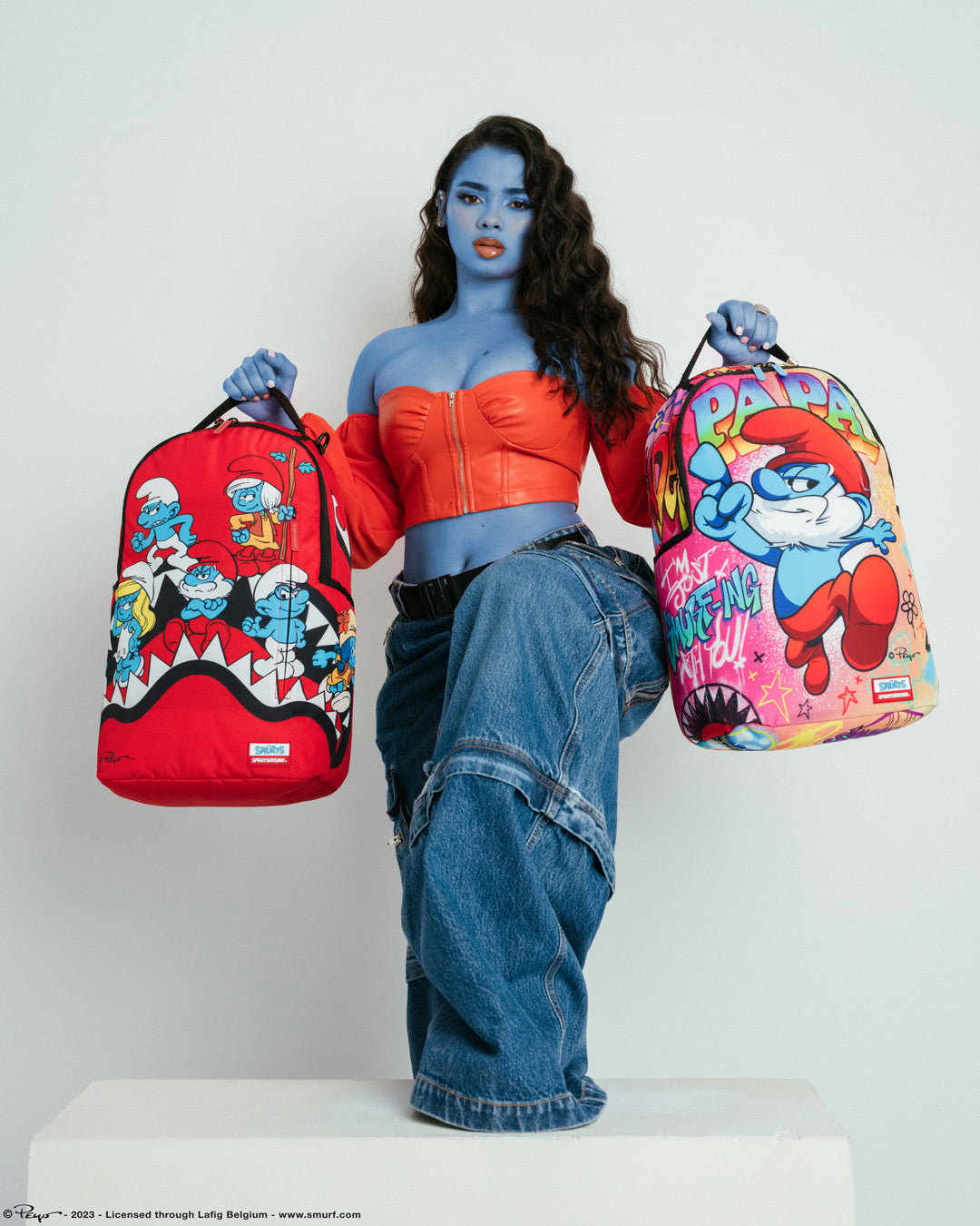 Limited Edition SMURFS SHARK BOUNCE BACKPACK