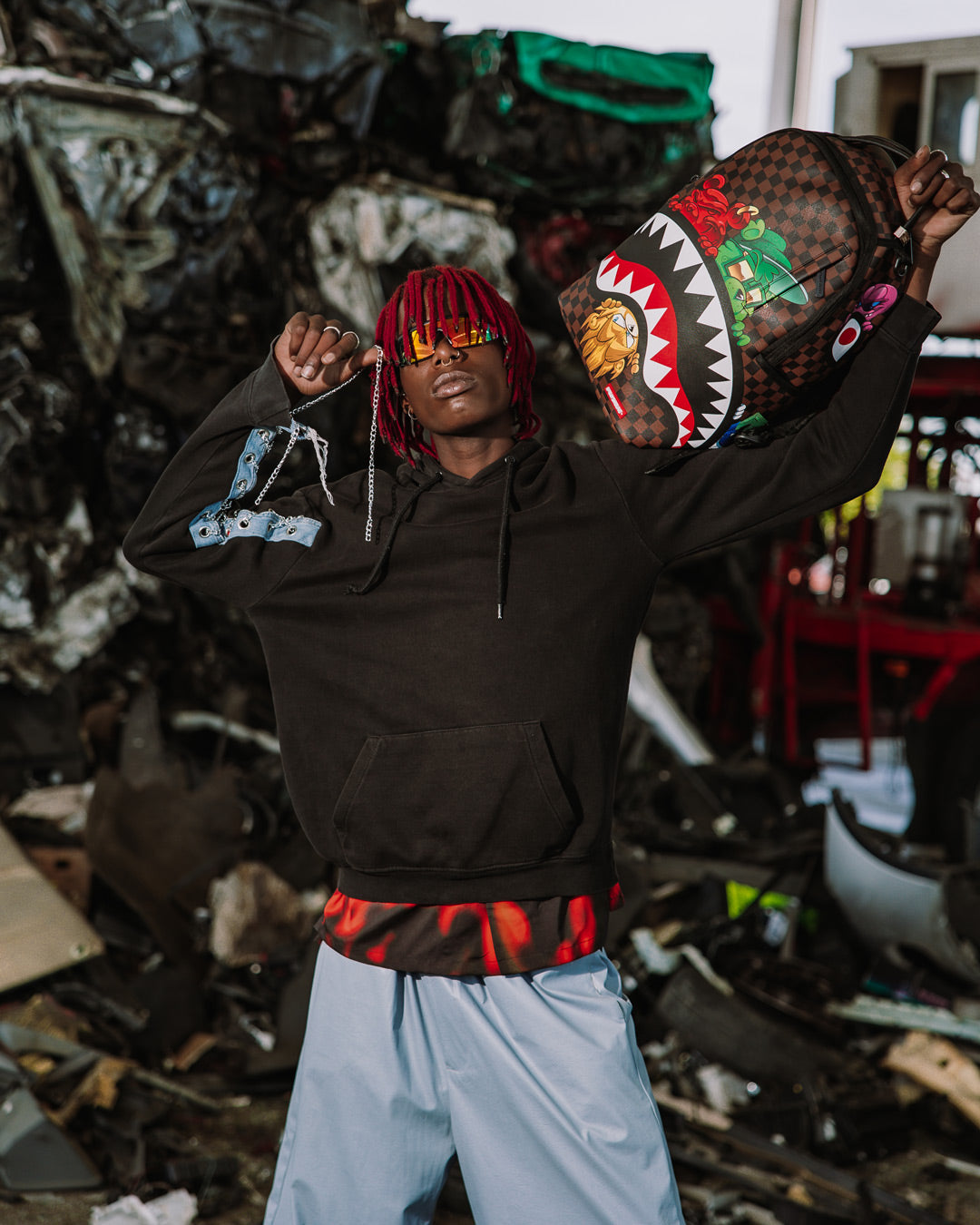 Limited Edition SHARKS IN PARIS CHARACTERS SNEAKIN BACKPACK DLXV