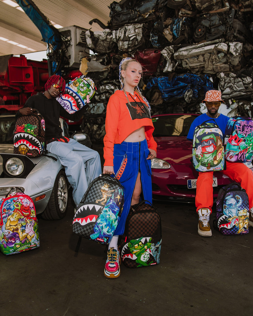 Limited Edition SHARKS IN PARIS CHARACTERS SNEAKIN BACKPACK DLXV