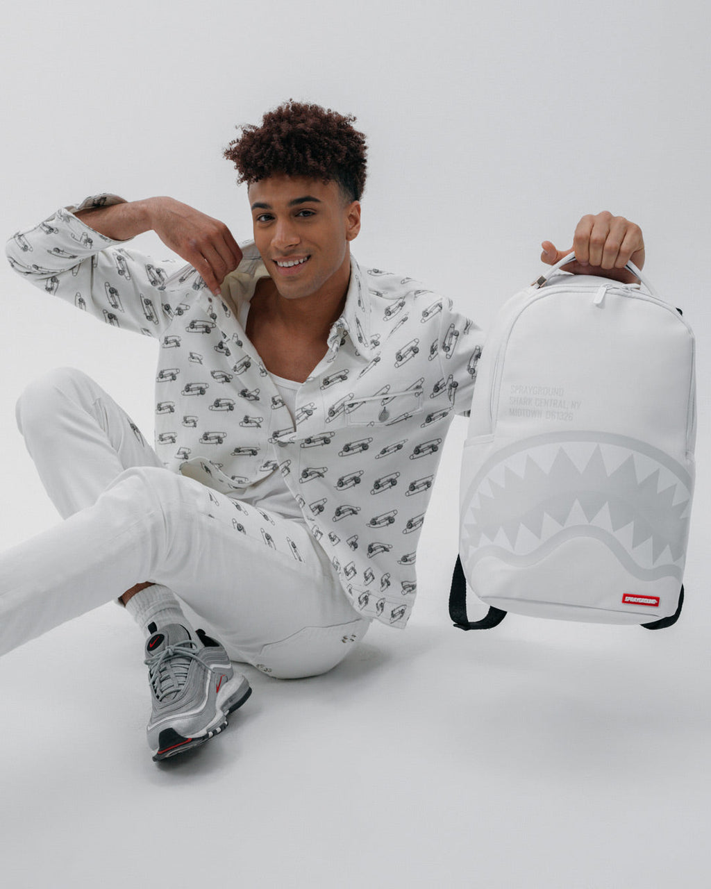 Limited Edition SHARK CENTRAL BACKPACK WHTWHT DLXV