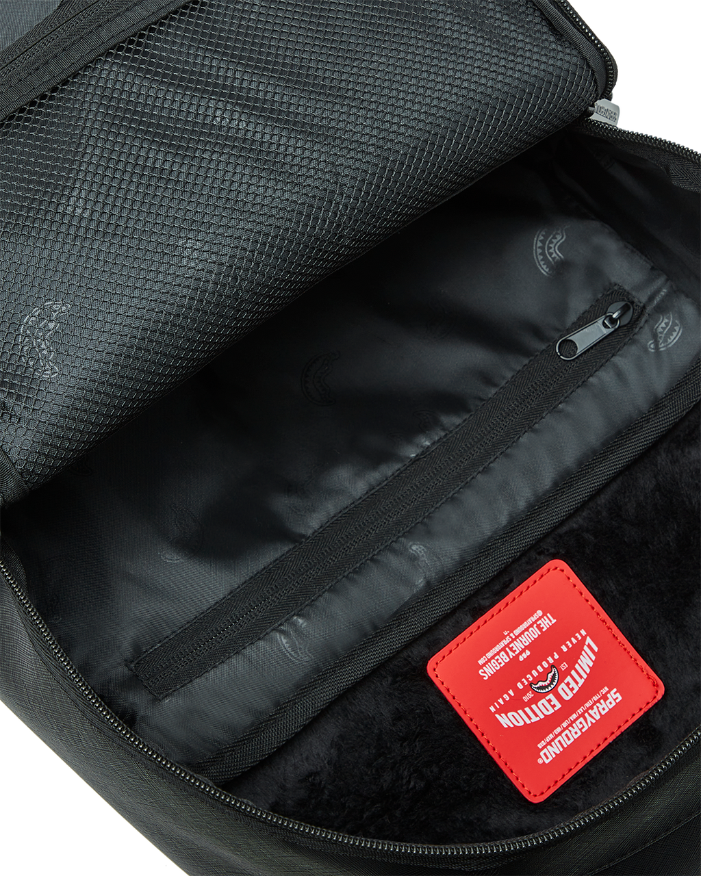 Limited Edition SHARK CENTRAL BLK ON BLK BACKPACK DLXV