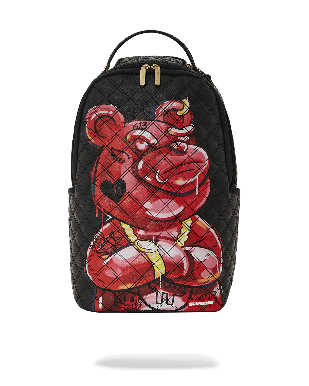 Limited Edition QUILT HAND PAINTED DIABLO BEAR BACKPACK DLXV