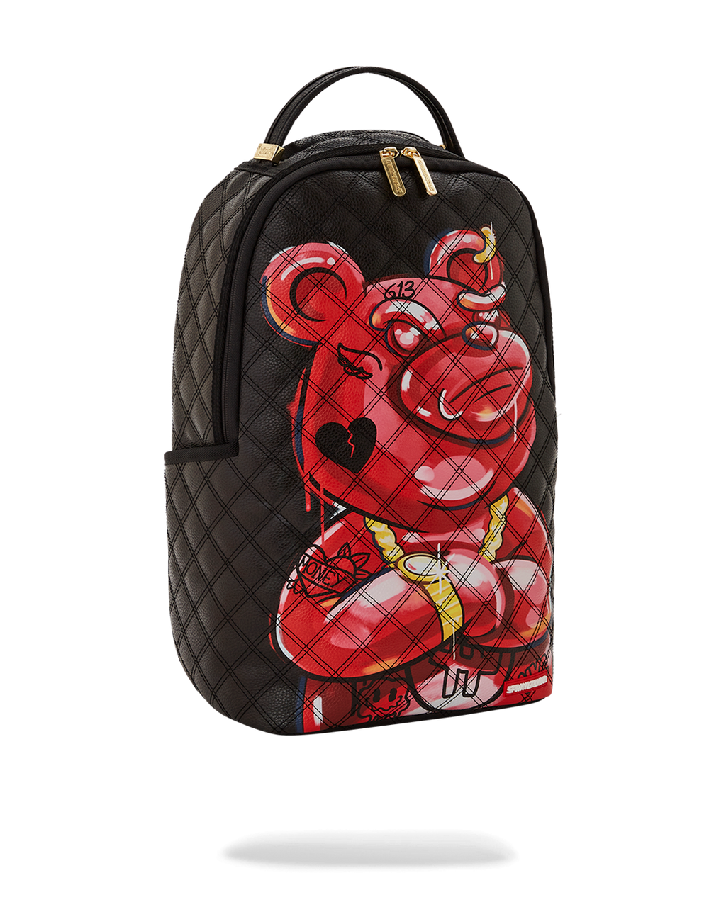 Limited Edition QUILT HAND PAINTED DIABLO BEAR BACKPACK DLXV