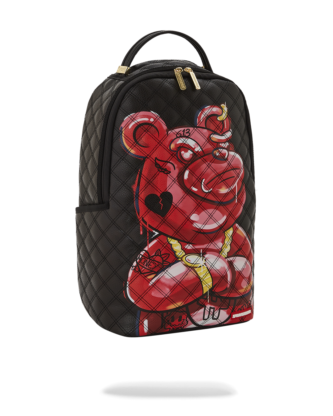 Limited Edition QUILT HAND PAINTED DIABLO BEAR BACKPACK DLXV