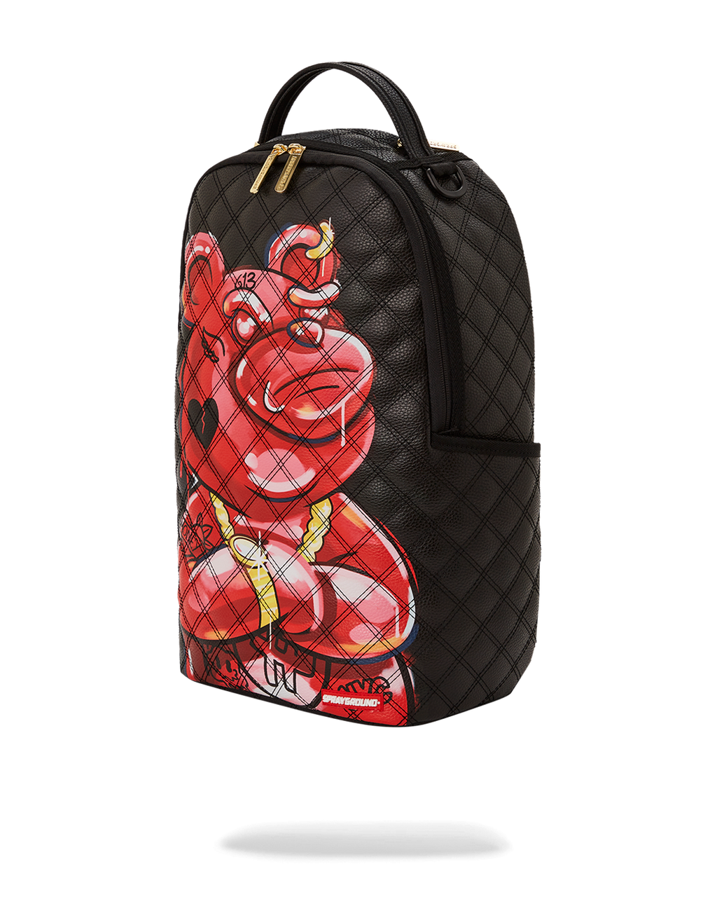 Limited Edition QUILT HAND PAINTED DIABLO BEAR BACKPACK DLXV