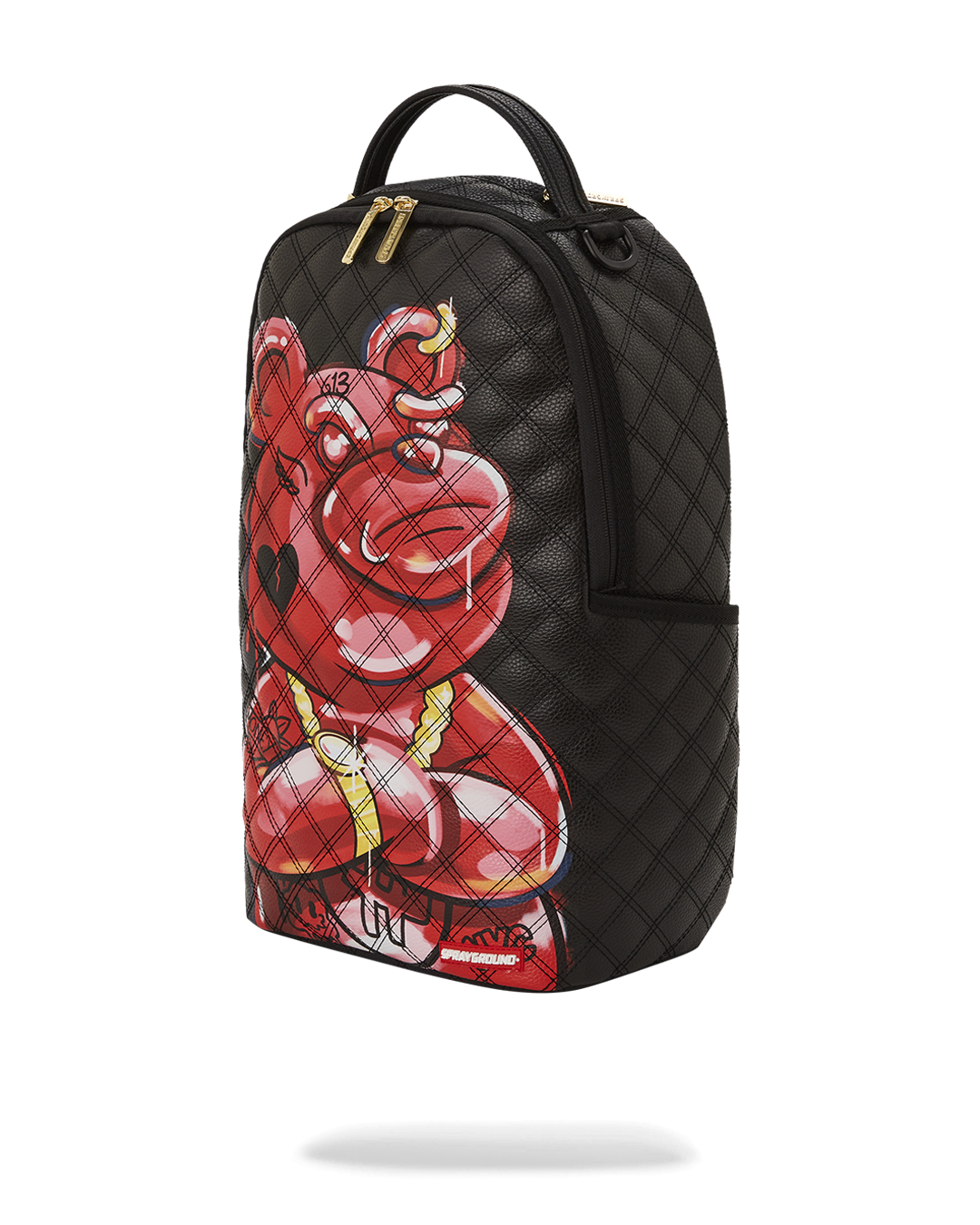 Limited Edition QUILT HAND PAINTED DIABLO BEAR BACKPACK DLXV