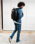 Limited Edition HEAVY METAL SHARK BLACK BACKPACK DLXV