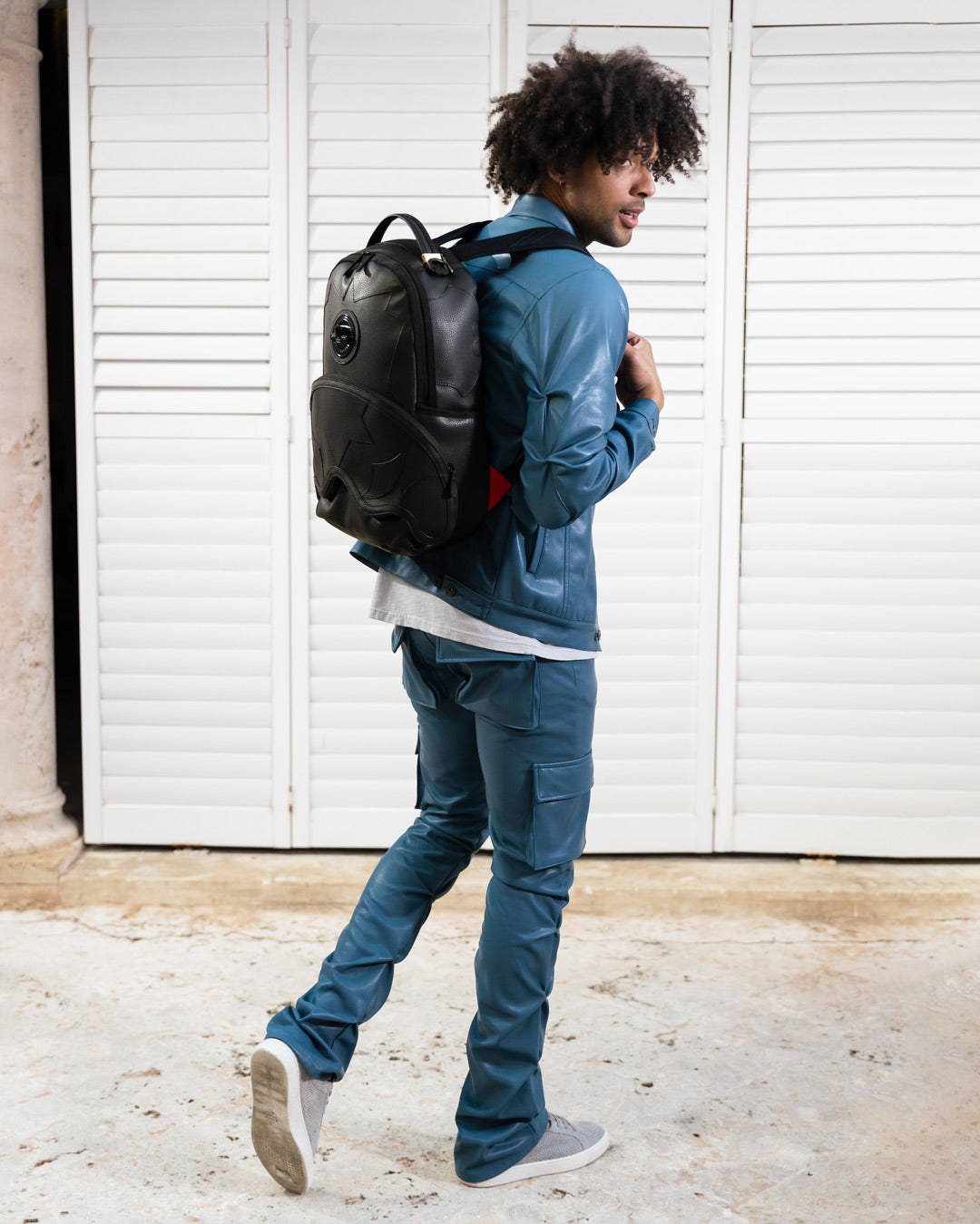 Limited Edition HEAVY METAL SHARK BLACK BACKPACK DLXV