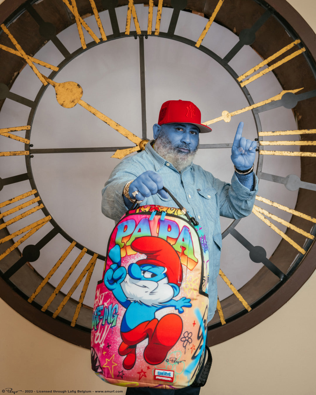 Limited Edition PAPA SMURF ON THE RUN BACKPACK