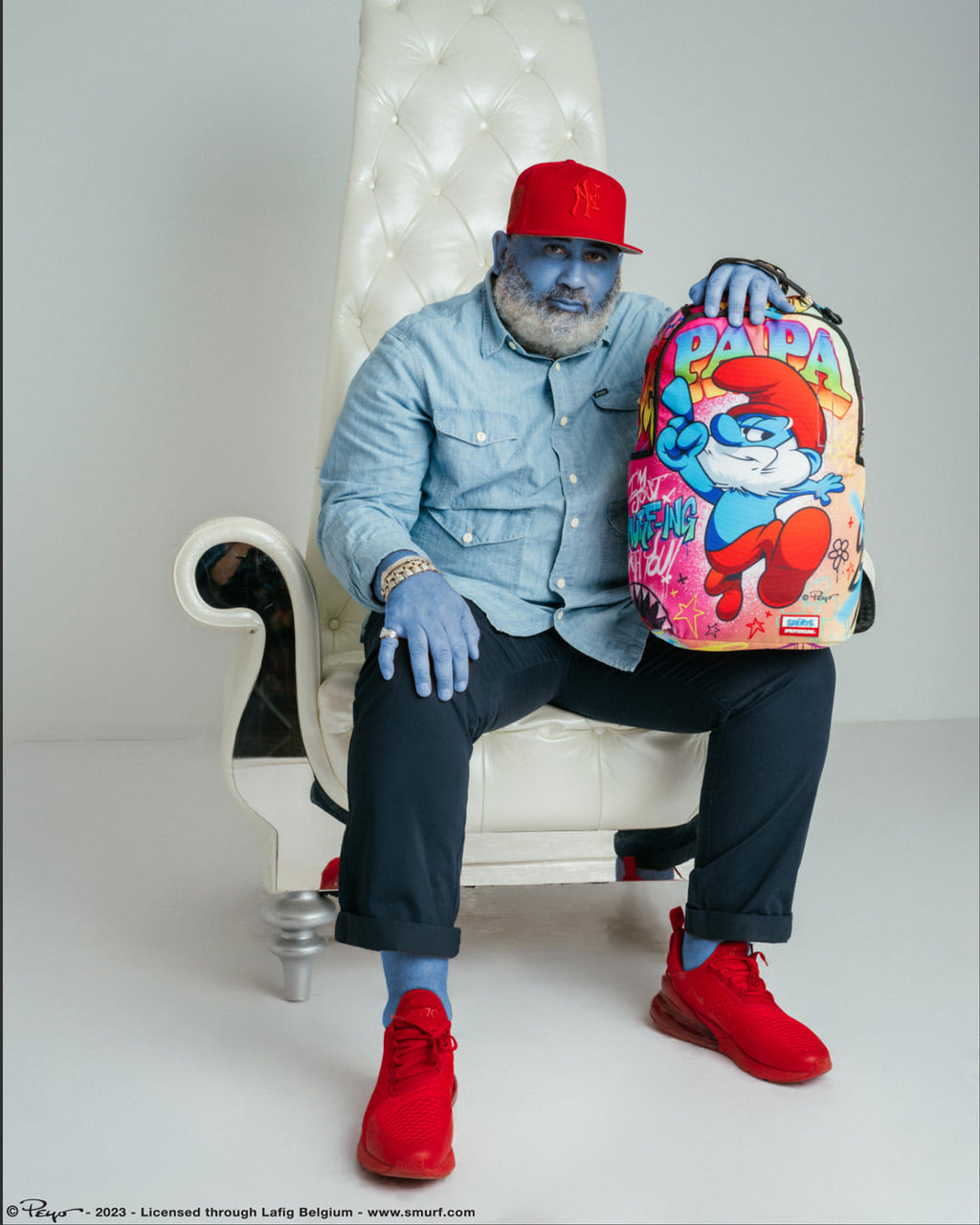 Limited Edition PAPA SMURF ON THE RUN BACKPACK
