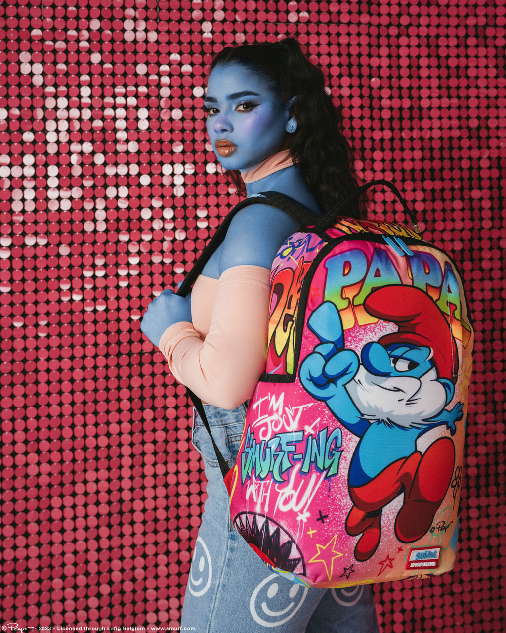 Limited Edition PAPA SMURF ON THE RUN BACKPACK
