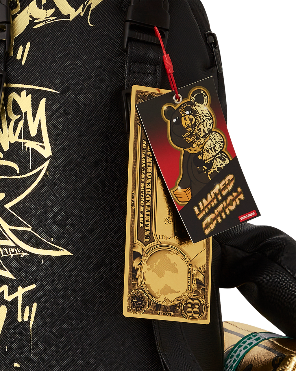 Limited Edition HALF GRAFF GLIDE MONEYBEAR TEDDYBEAR BACKPACK