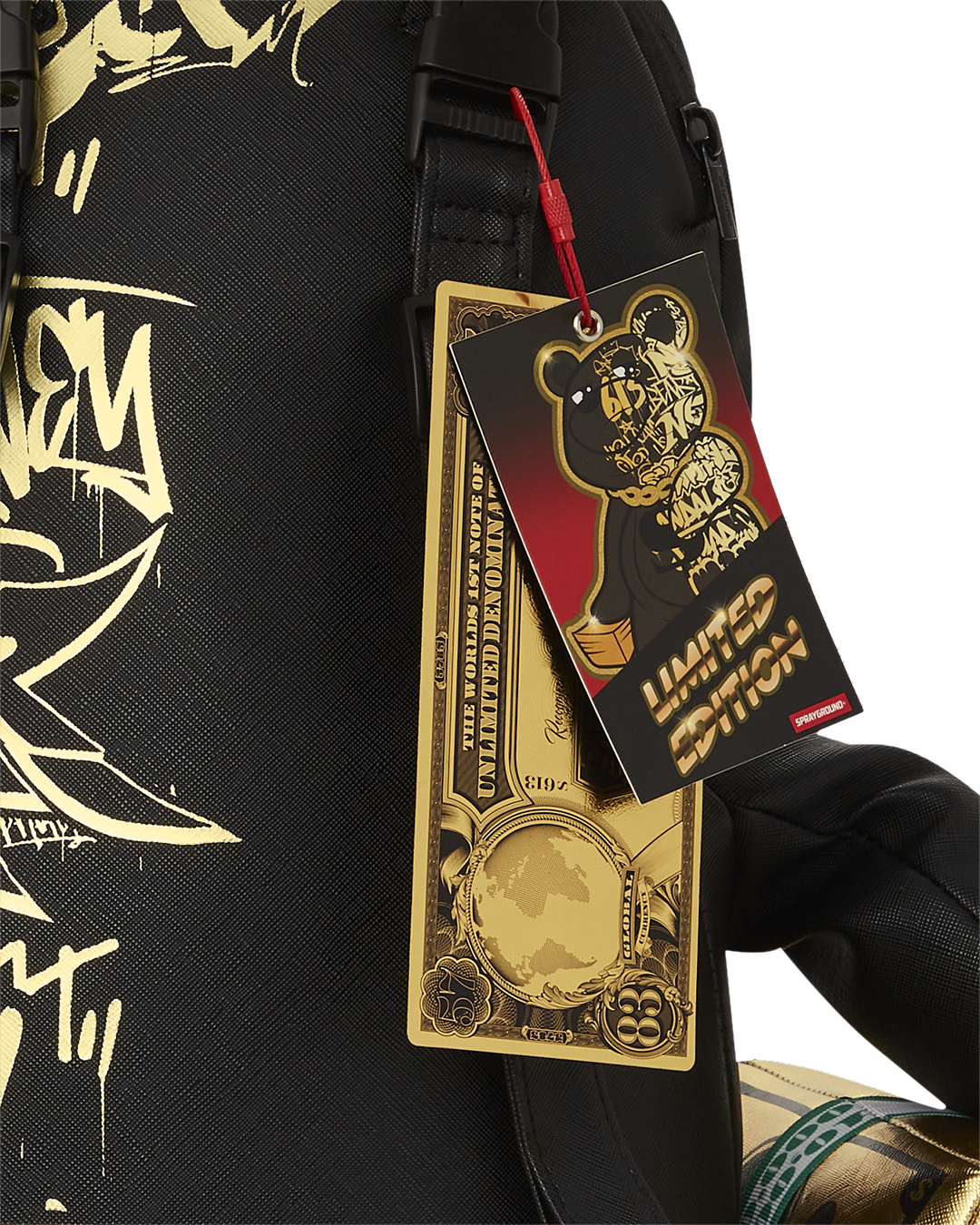 Limited Edition HALF GRAFF GLIDE MONEYBEAR TEDDYBEAR BACKPACK