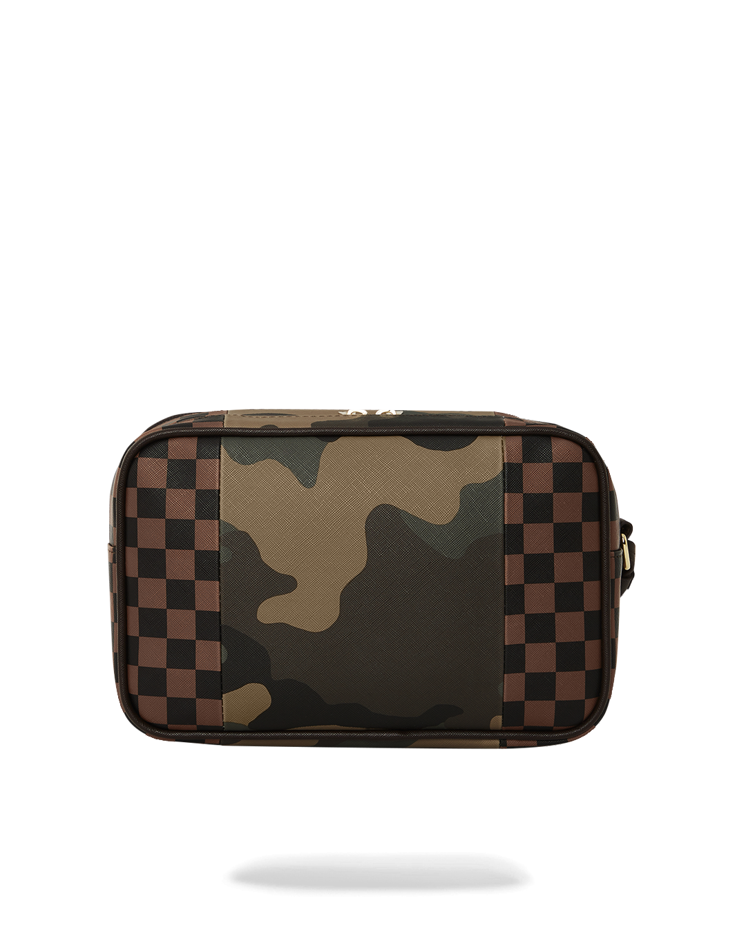 Limited Edition EXTERIOR GOLD ZIP POCKET SHARKS IN PARIS TOILETRY BRICKSIDE BAG