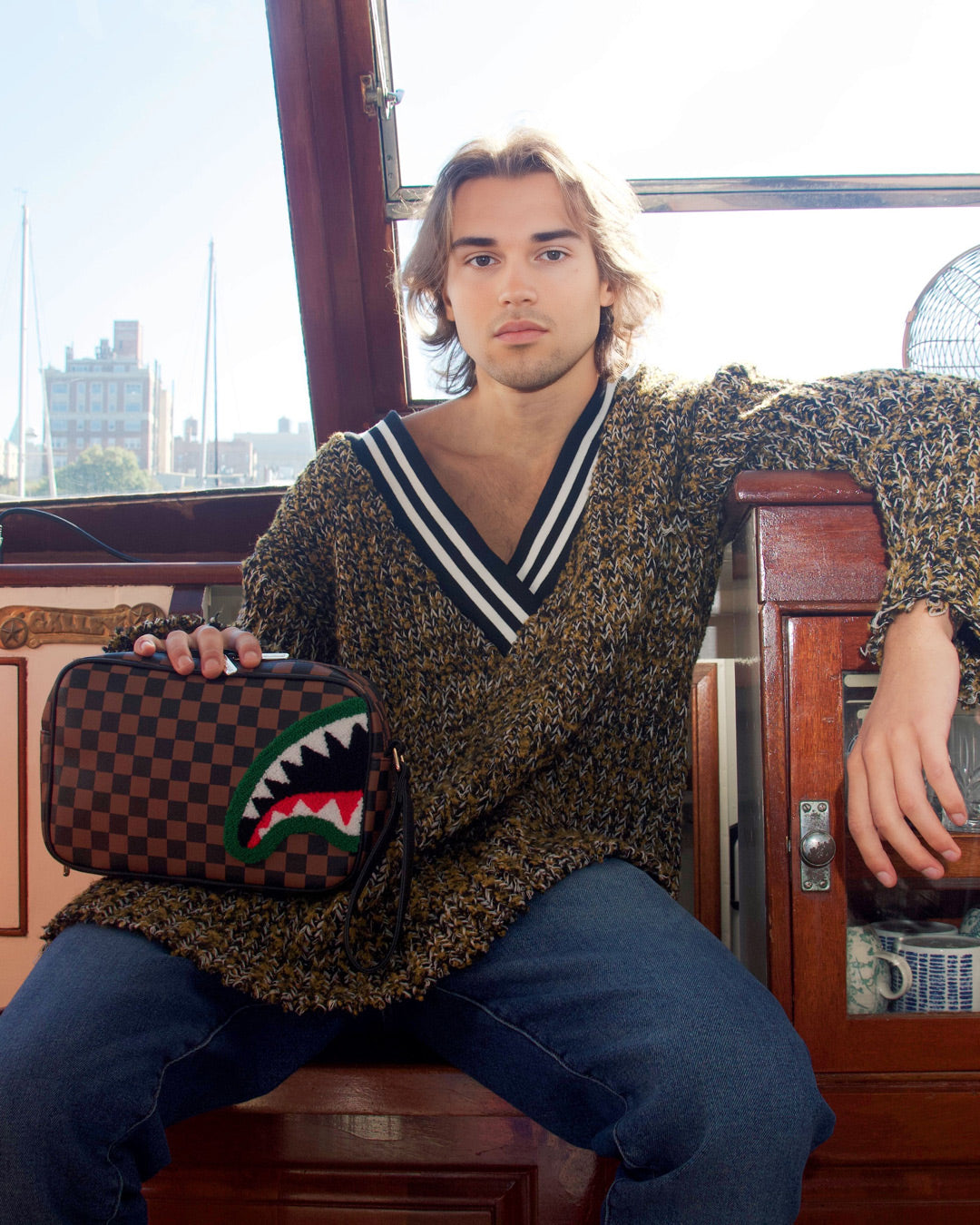 Limited Edition ROMEO AIR ITALIA SHARK TOILETRY BAG