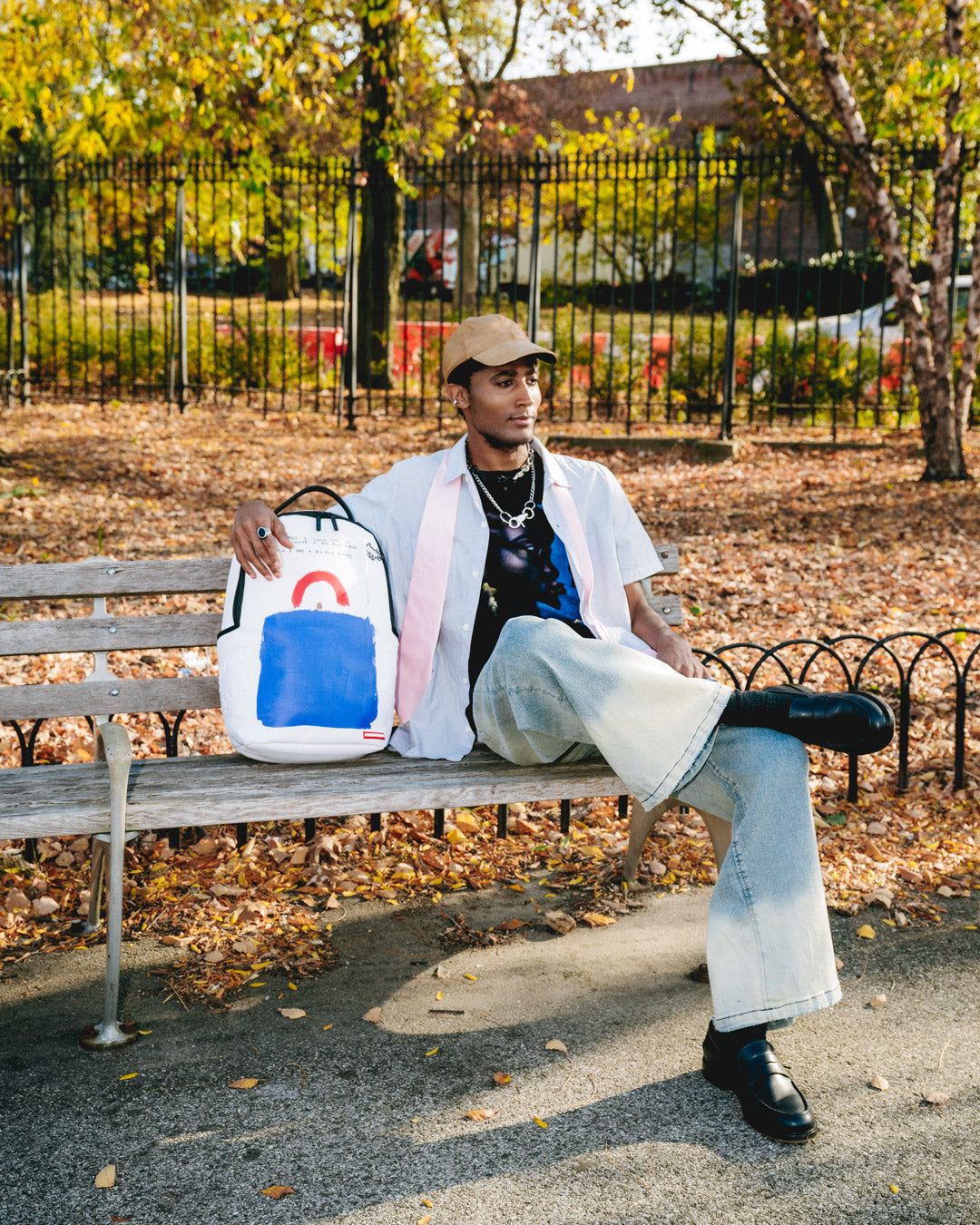 Limited Edition KEITH HARING BIG BLUE PURSE ART BACKPACK