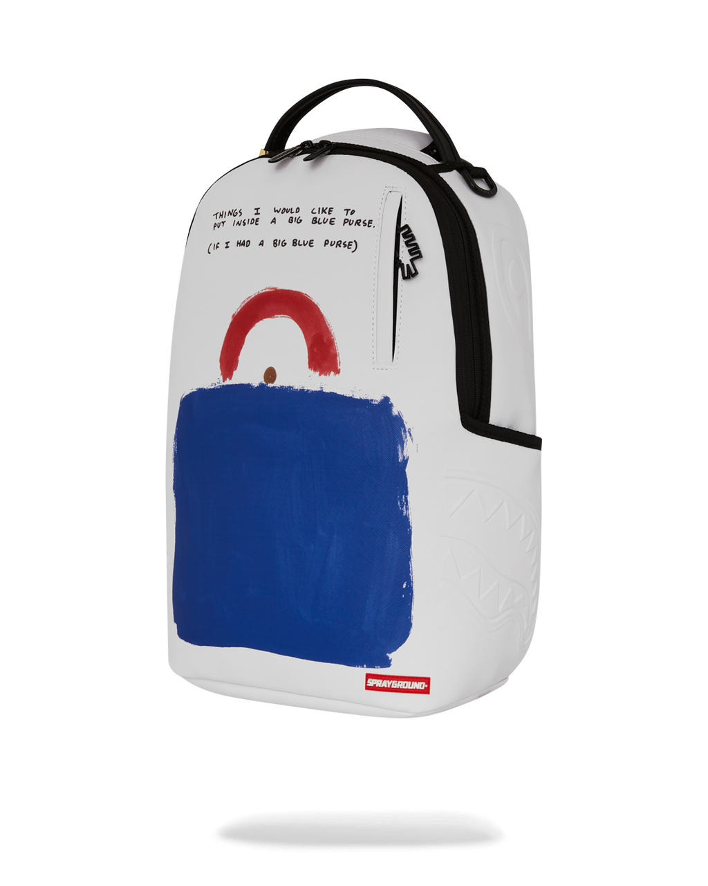 Limited Edition KEITH HARING BIG BLUE PURSE ART BACKPACK