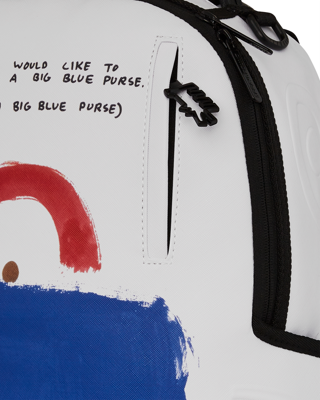Limited Edition KEITH HARING BIG BLUE PURSE ART BACKPACK