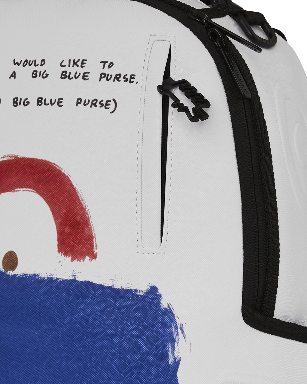 Limited Edition KEITH HARING BIG BLUE PURSE ART BACKPACK