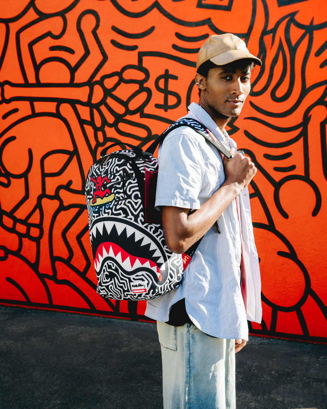 Limited Edition KEITH HARING SKATER SHARK DLXSR BACKPACK