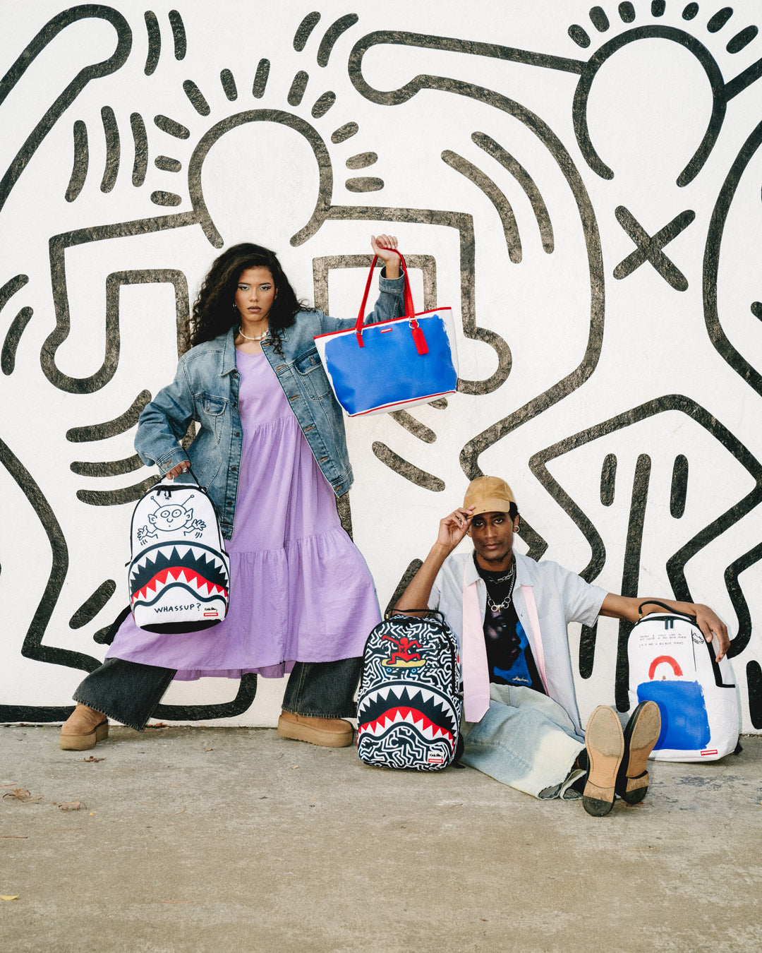 Limited Edition KEITH HARING SKATER SHARK DLXSR BACKPACK