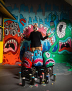Limited Edition JORGE RODRIGUEZ THE ARTIST COLLAB BLINKY SHARK BACKPACK