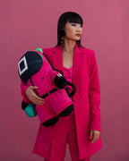 Limited Edition SQUID GAME COLLAB PINK SOLDIERS BEAR BACKPACK