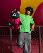 Limited Edition SQUID GAME COLLAB PINK SOLDIERS BEAR BACKPACK