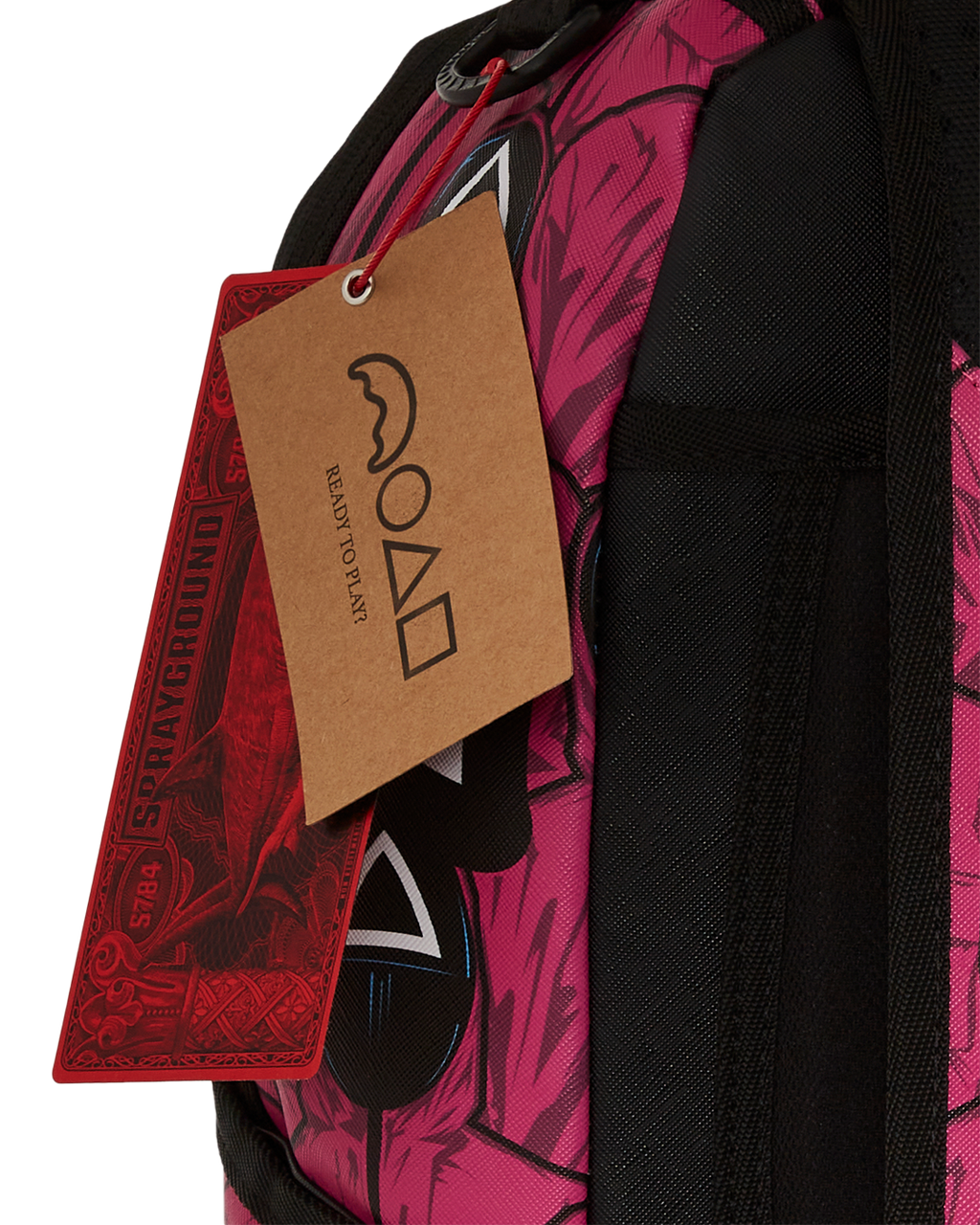 Limited Edition SQUID GAME COLLAB FRONT MAN & PINK GUARD SHARKS BACKPACK