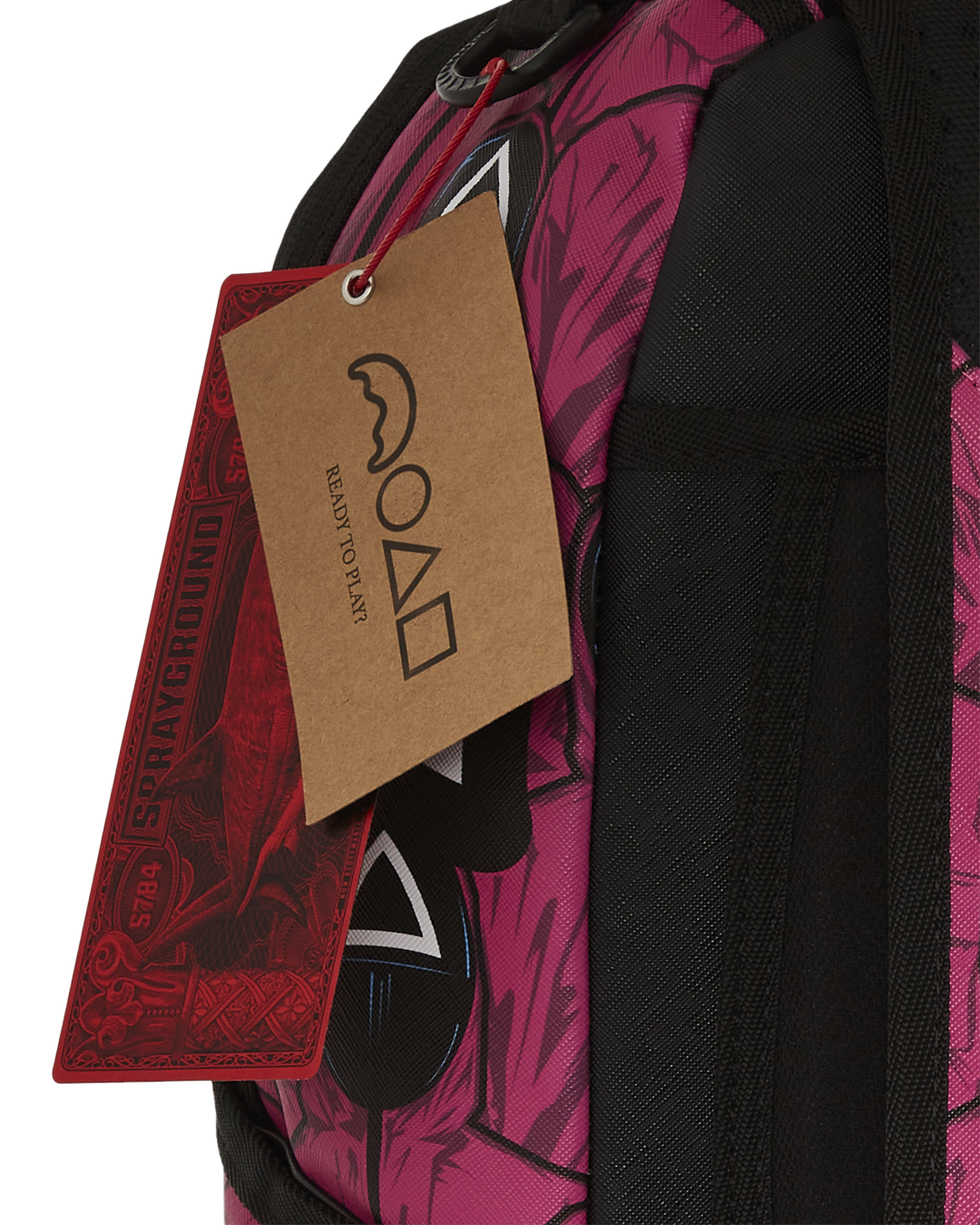 Limited Edition SQUID GAME COLLAB FRONT MAN & PINK GUARD SHARKS BACKPACK