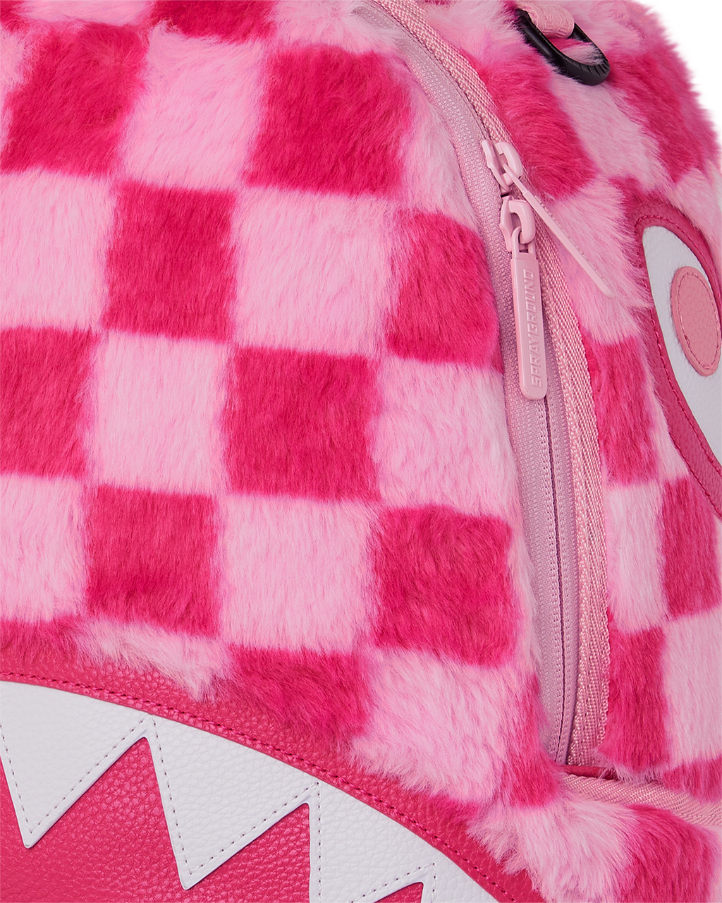 Limited Edition FURZILLA SHARK PINK CHECK BACKPACK