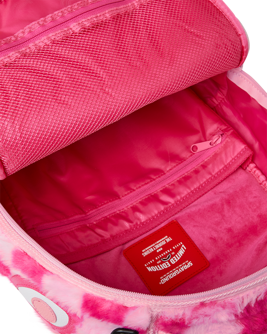 Limited Edition FURZILLA SHARK PINK CHECK BACKPACK