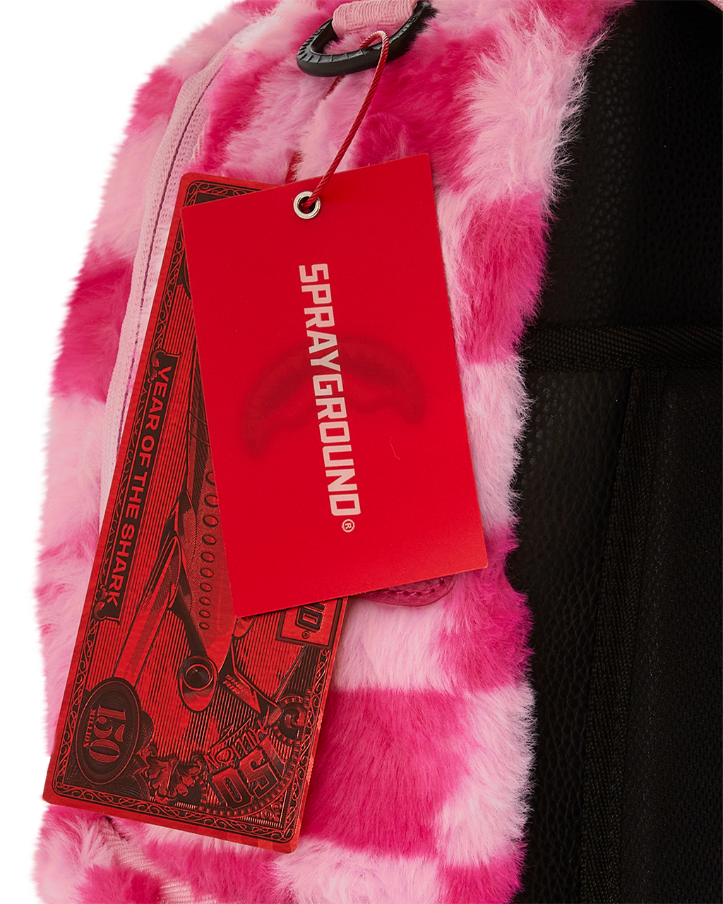 Limited Edition FURZILLA SHARK PINK CHECK BACKPACK