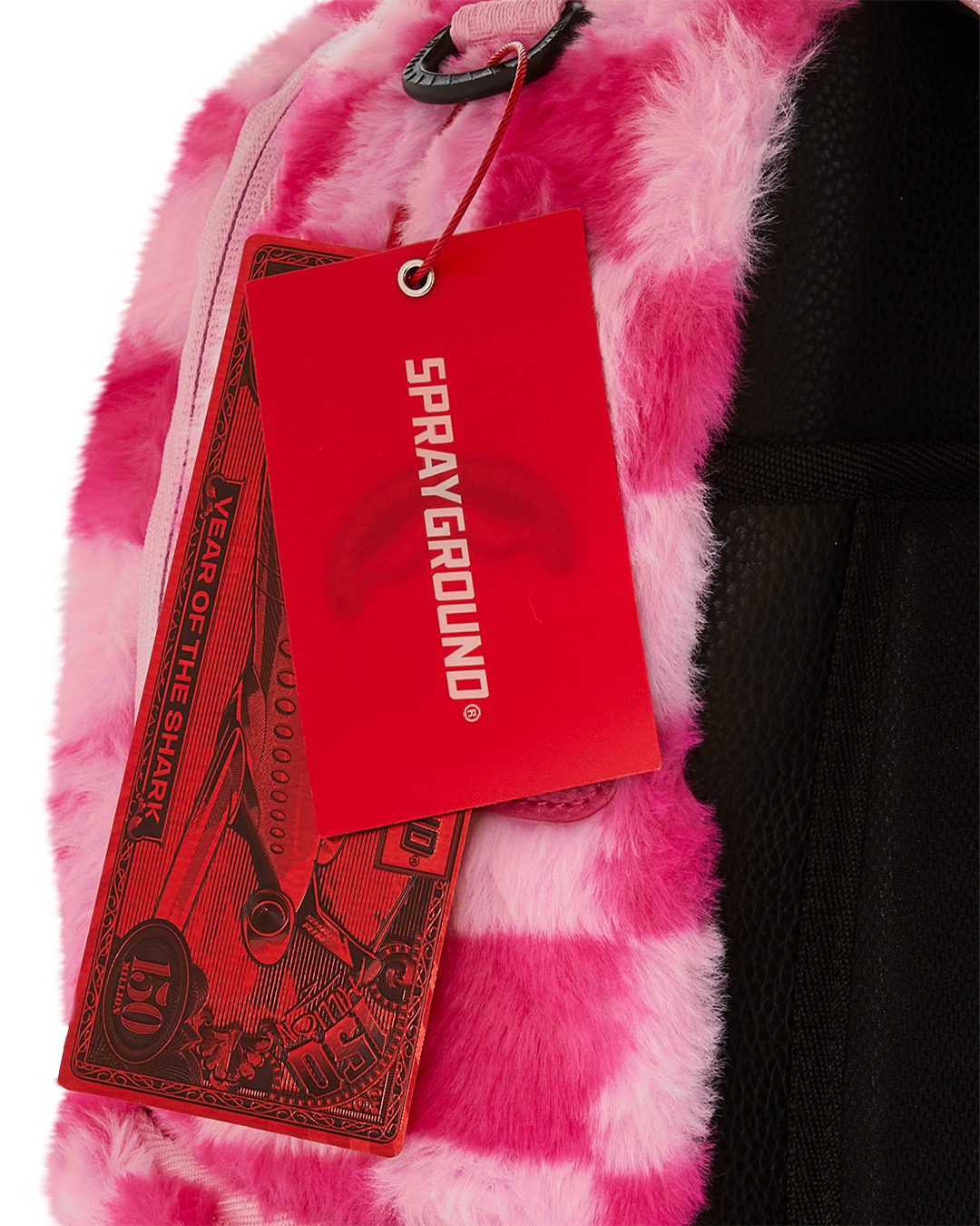 Limited Edition FURZILLA SHARK PINK CHECK BACKPACK