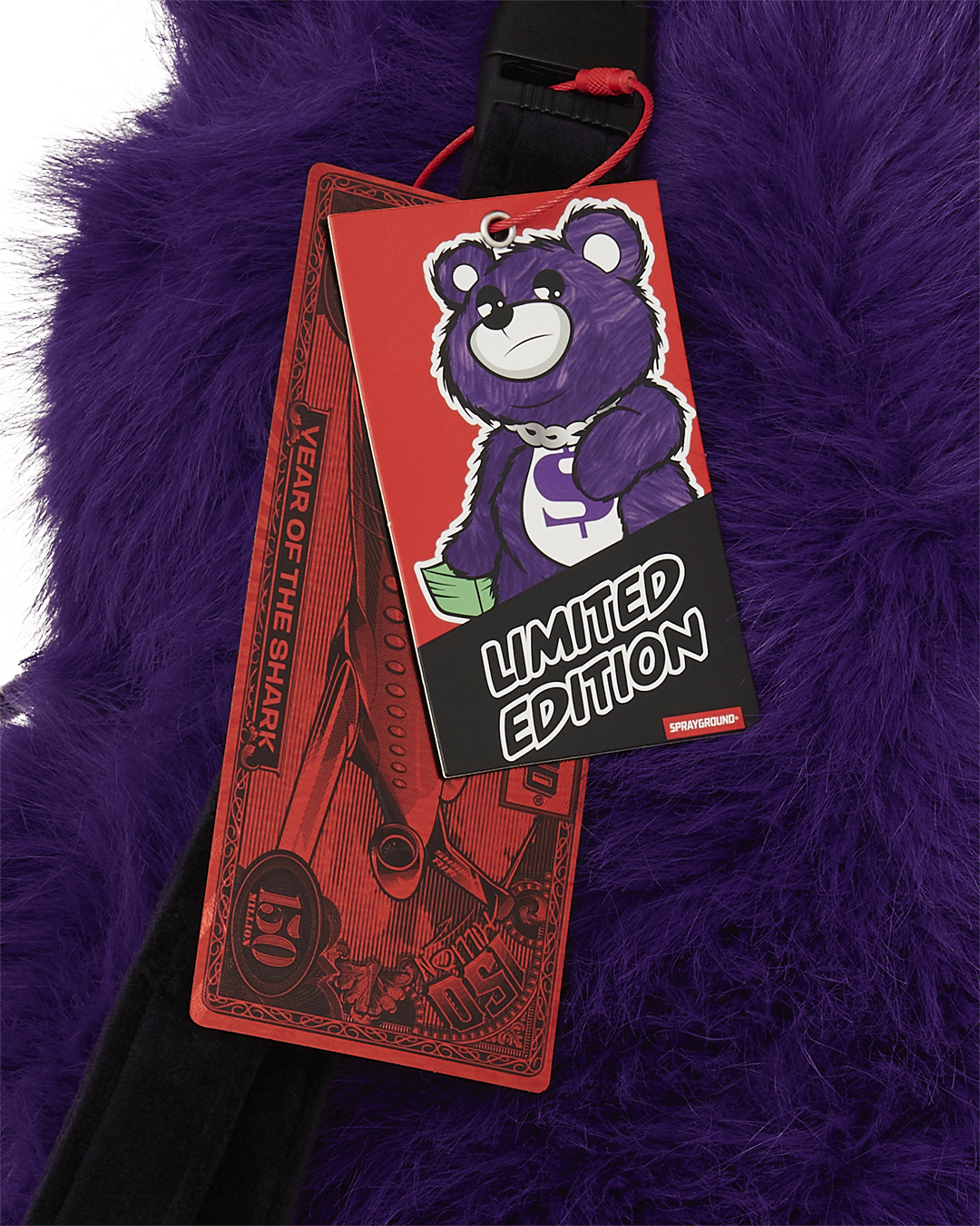 Limited Edition FURZILLA SHARK PURP MONEYBEAR BACKPACK