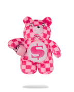 Limited Edition FURZILLA SHARK PINK CHECK MONEYBEAR BACKPACK