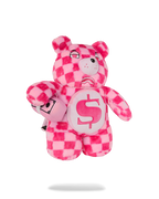 Limited Edition FURZILLA SHARK PINK CHECK MONEYBEAR BACKPACK
