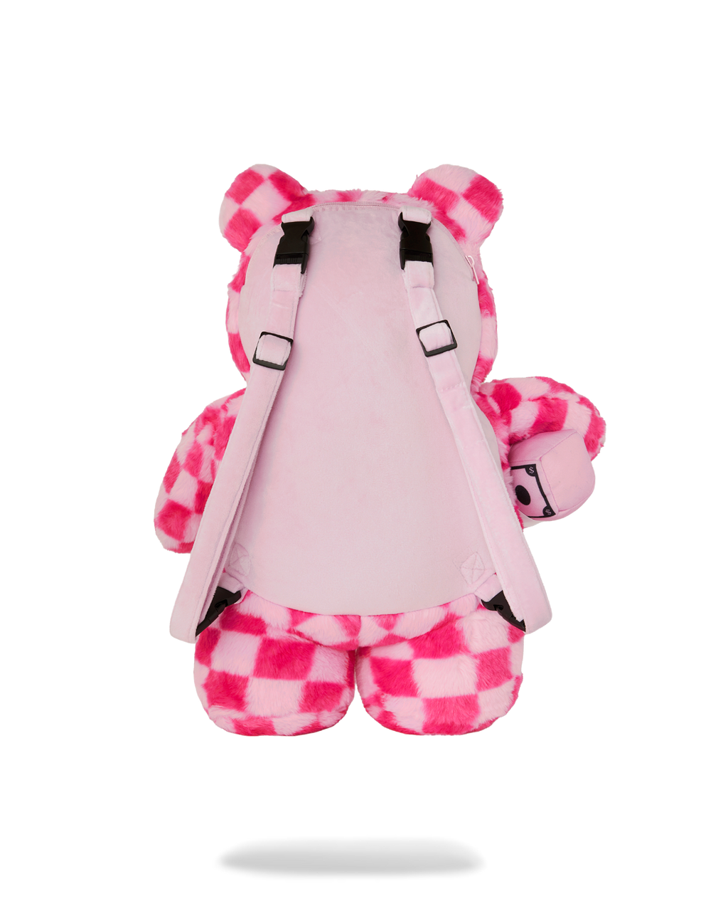 Limited Edition FURZILLA SHARK PINK CHECK MONEYBEAR BACKPACK