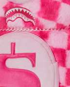 Limited Edition FURZILLA SHARK PINK CHECK MONEYBEAR BACKPACK